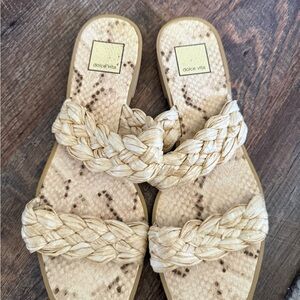 Dolce Vita Women's Woven Sandals - Cream